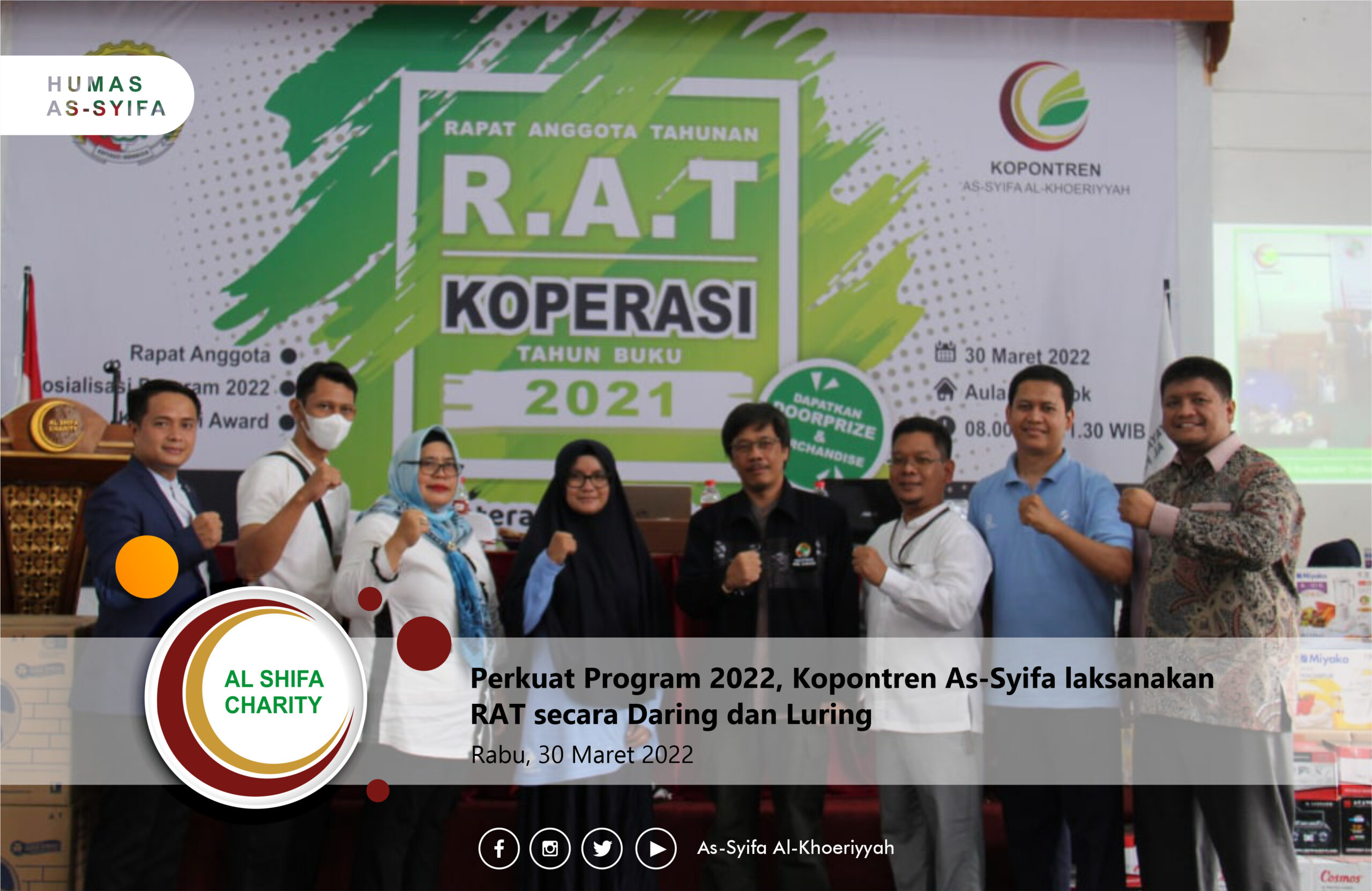 Perkuat Program 2022, Kopontren As-Syifa laksanakan RAT secara Daring dan Luring