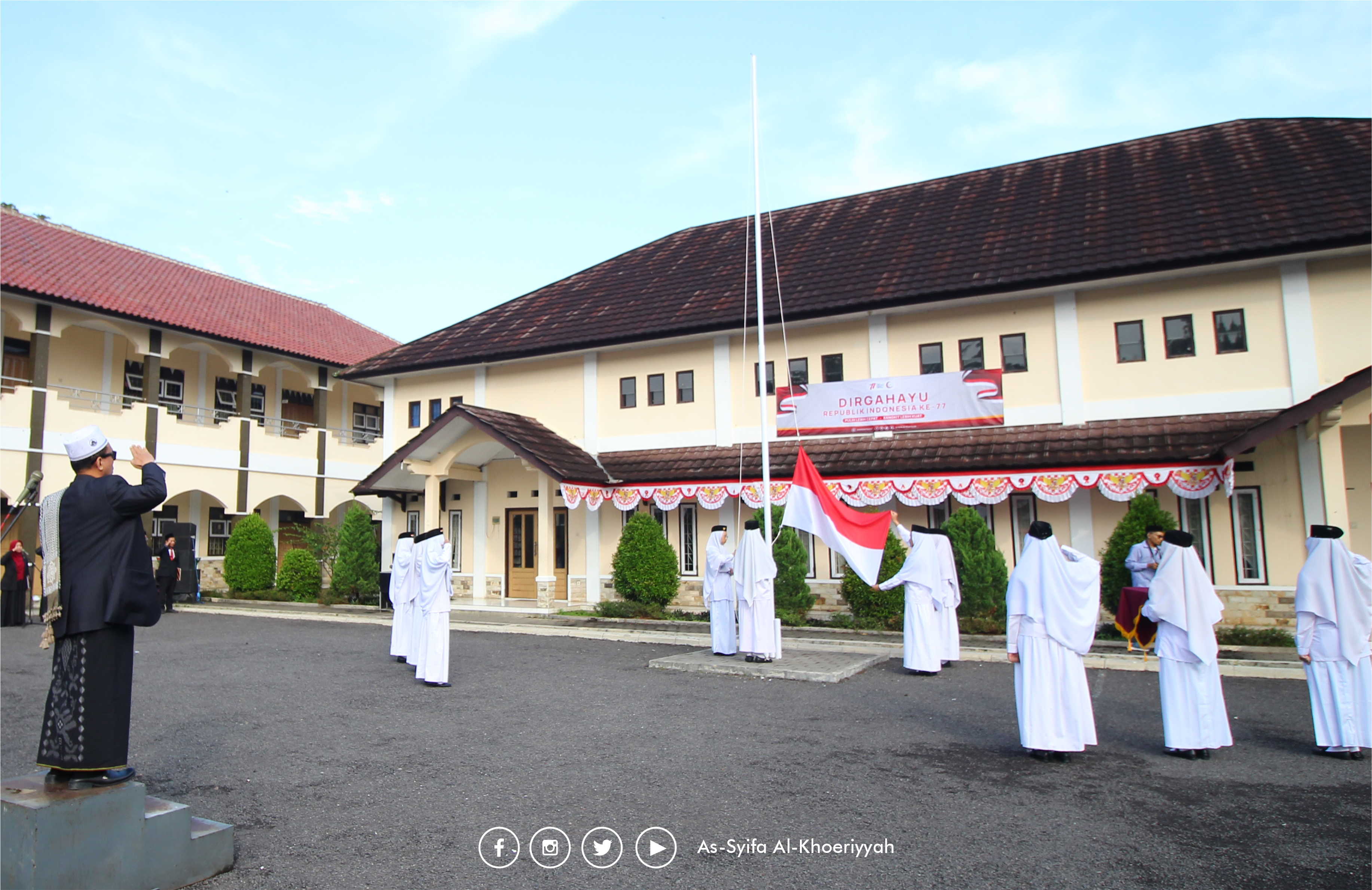 Peringatan HUT RI ke-77, As-Syifa Gelar Upacara di 3 Lokasi Kampus Secara Serentak